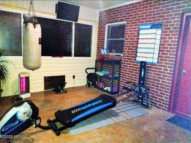 a outdoor space with patio