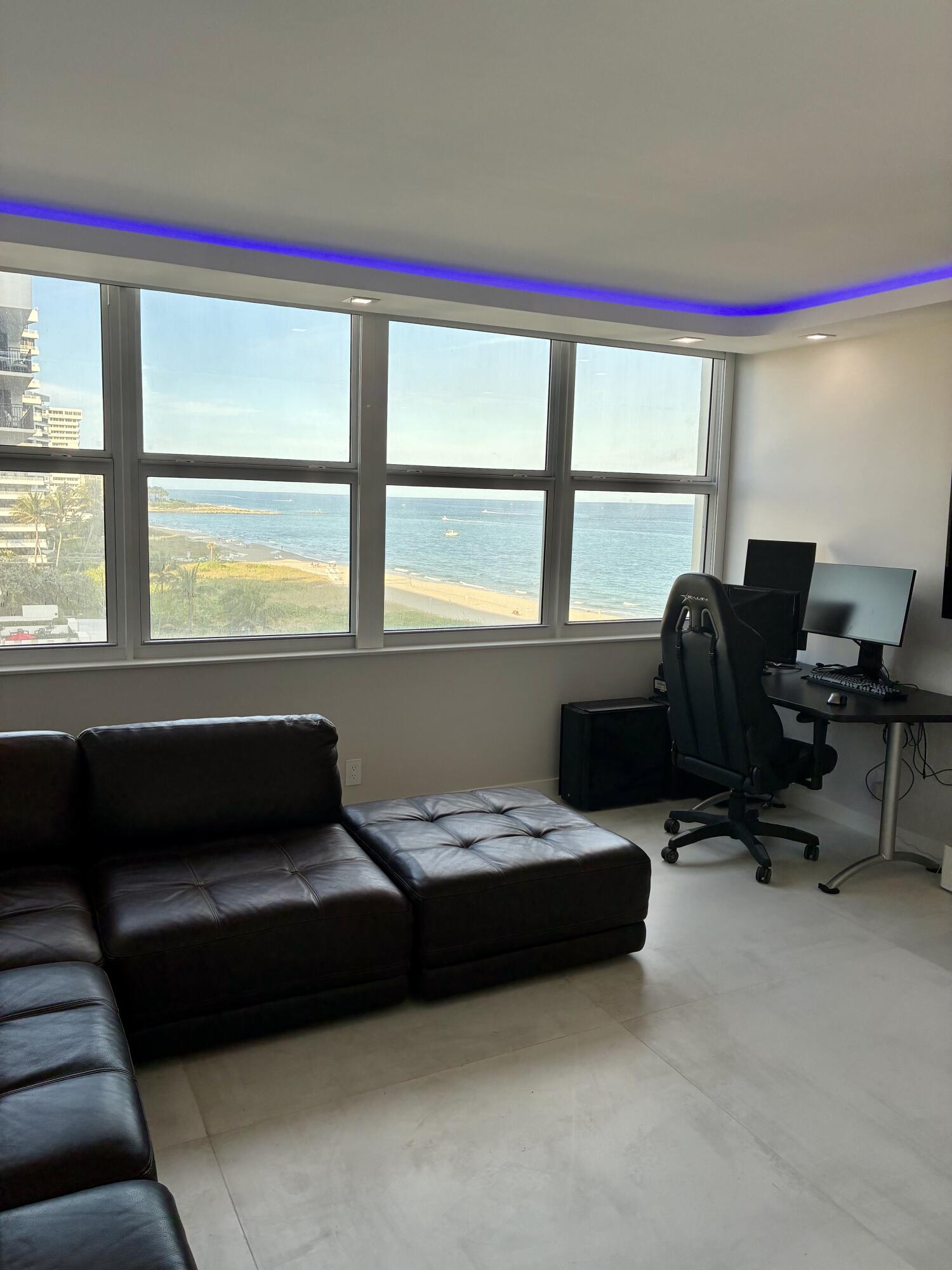 2000 South Ocean Boulevard, Unit 6K Boca Raton, FL 33432 - Photo 30 of 93 a living room with furniture and a window