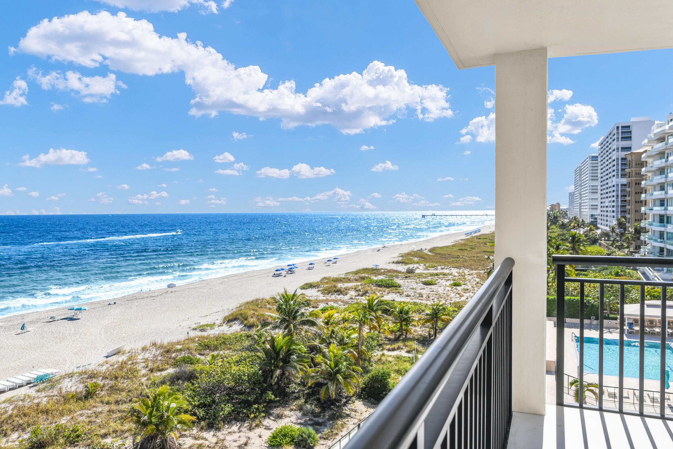 2000 South Ocean Boulevard, Unit 6K Boca Raton, FL 33432 - Photo 40 of 93 a view of an ocean from a balcony