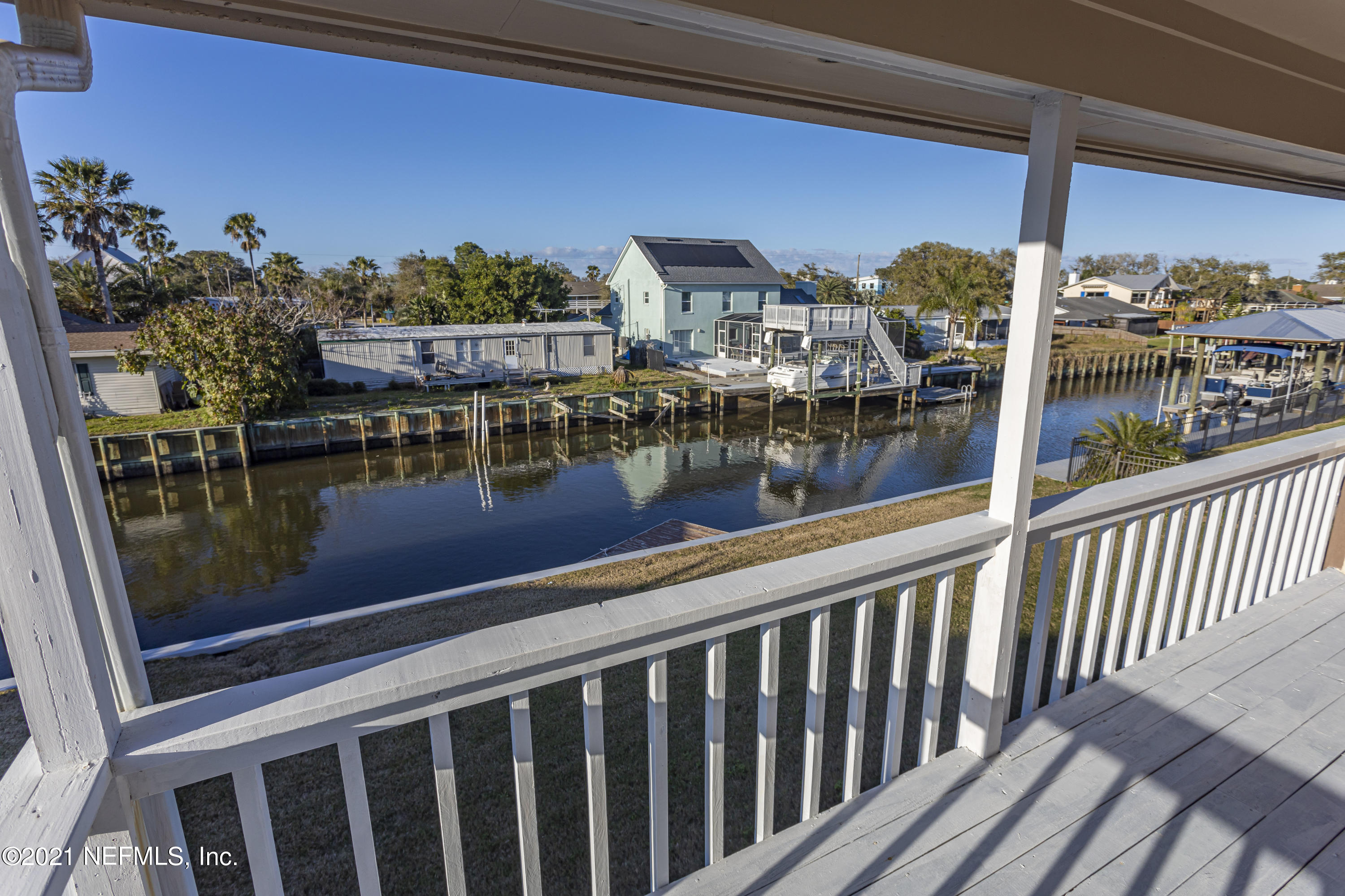 6348 Salado Road St. Augustine, FL 32080 - Photo 40 of 48 a view of a lake from a balcony