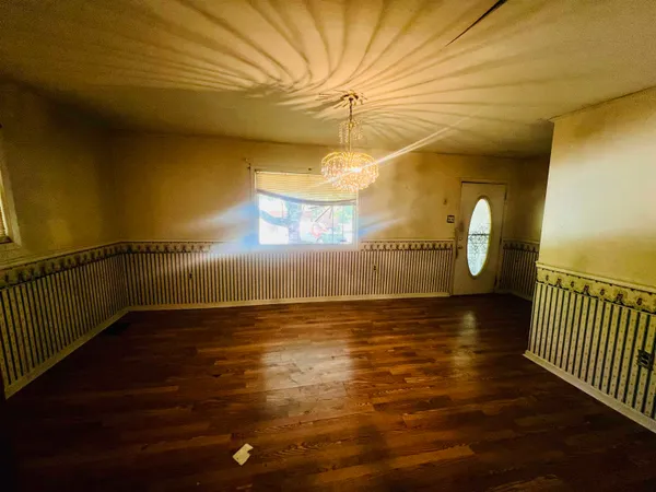 a view of an ocean & kitchen