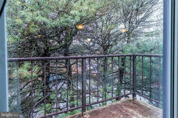 a view of a balcony