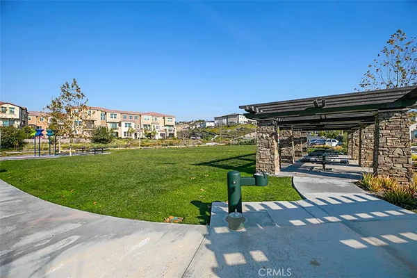 a view of a swimming pool and outdoor space