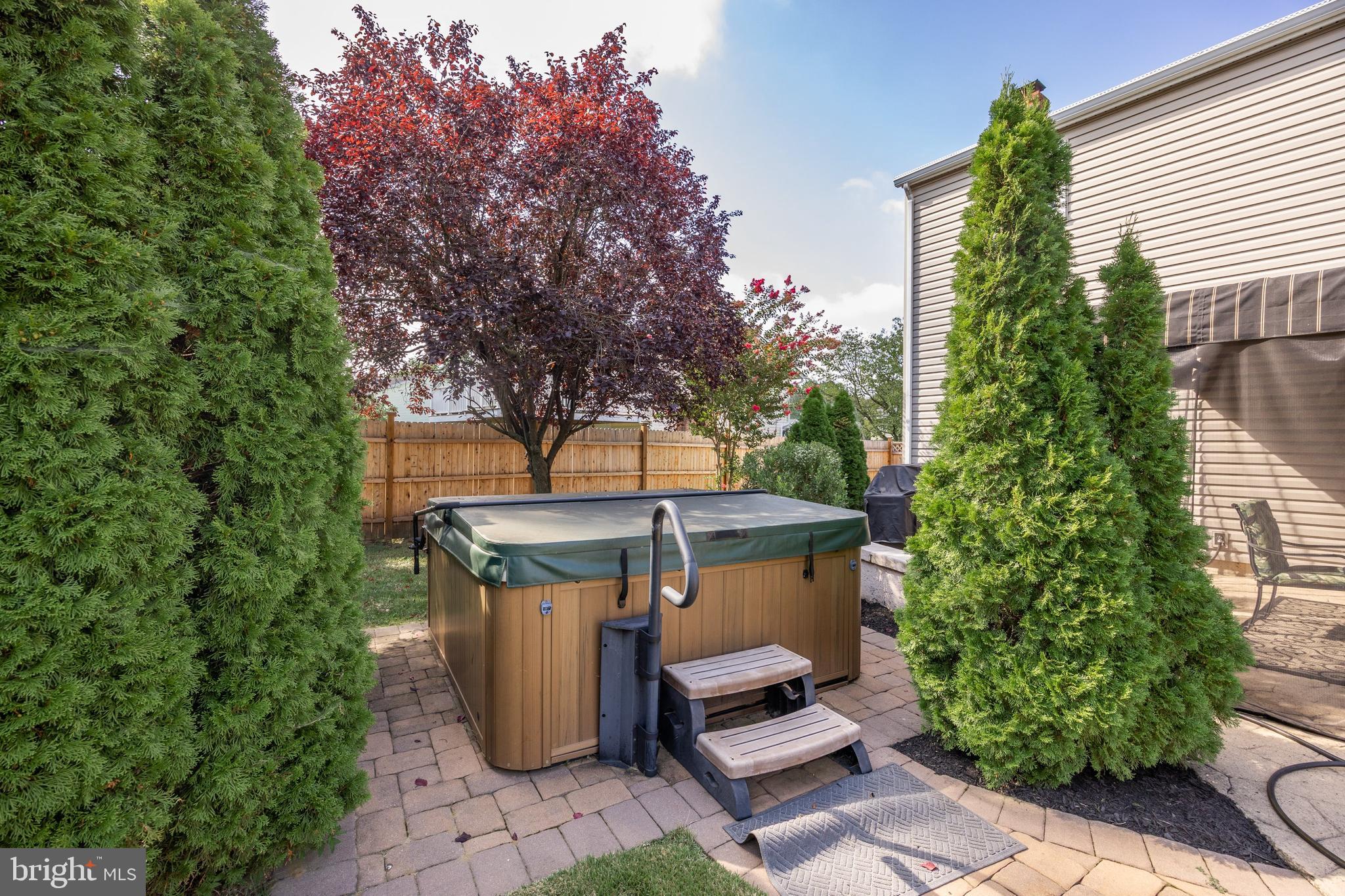 112 Champlain Road Marlton, NJ 08053 - Photo 37 of 44 Hot tub & paver patio area