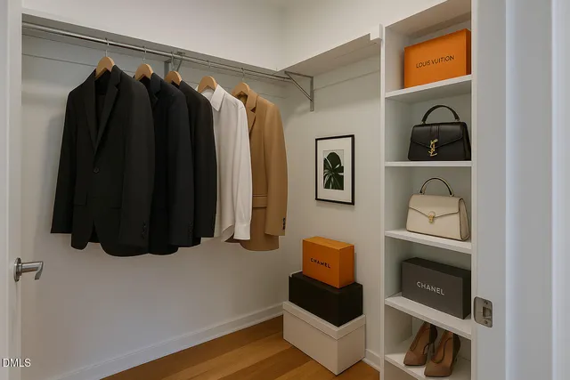 a balcony with wooden floor and outdoor seating