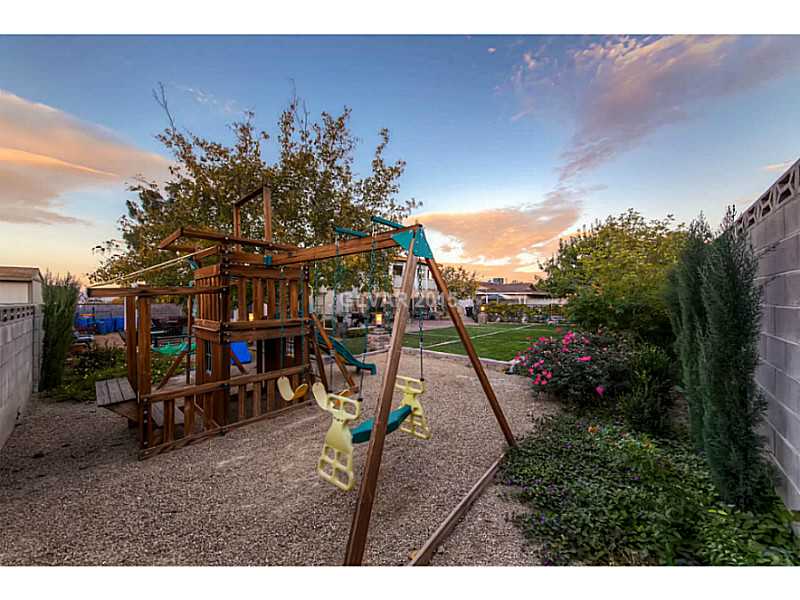161 West Rochell Drive Henderson, NV 89015 - Photo 35 of 35 Exterior Back. Every kids dream, your own personal play ground!!!