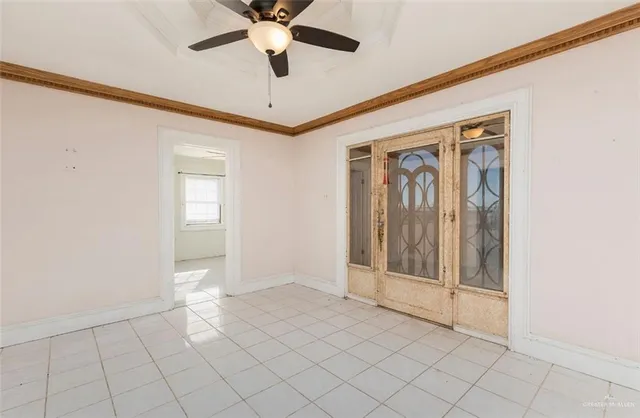 a view of an empty room