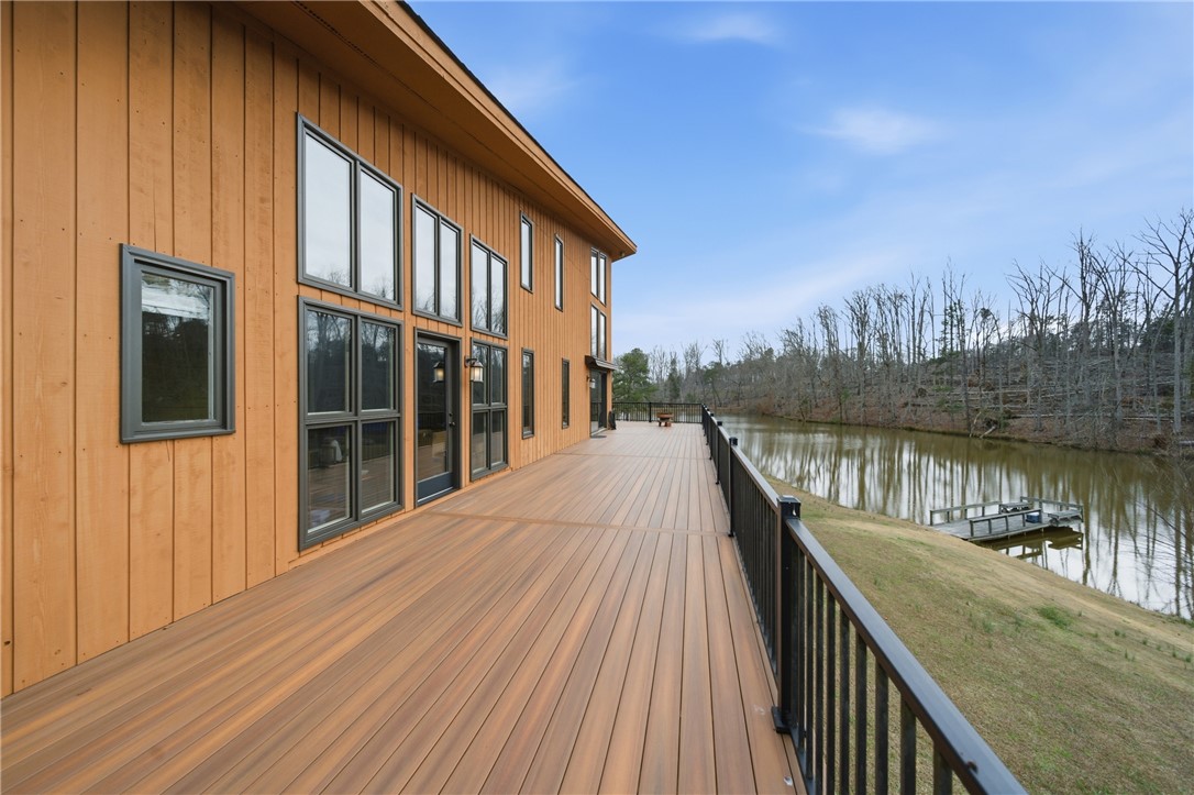 1531 Highway 252 Laurens, SC 29360 - Photo 28 of 40 This spacious deck offers serene views of the surrounding natural landscape and private waterfront access.