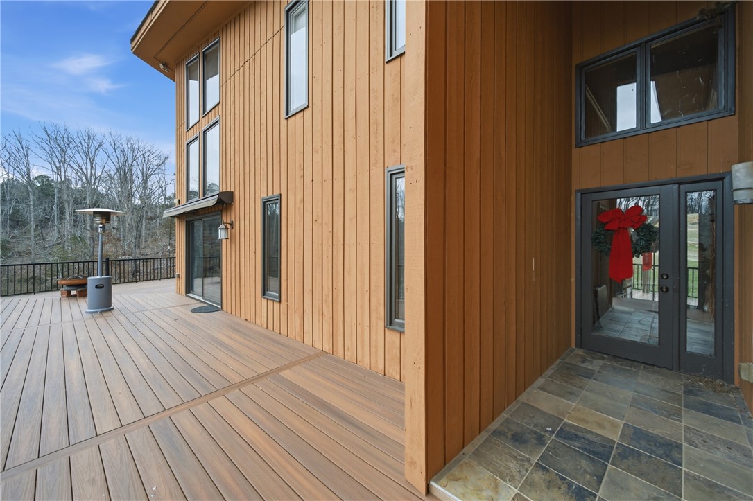 1531 Highway 252 Laurens, SC 29360 - Photo 29 of 40 This house features a spacious deck and modern exterior design.