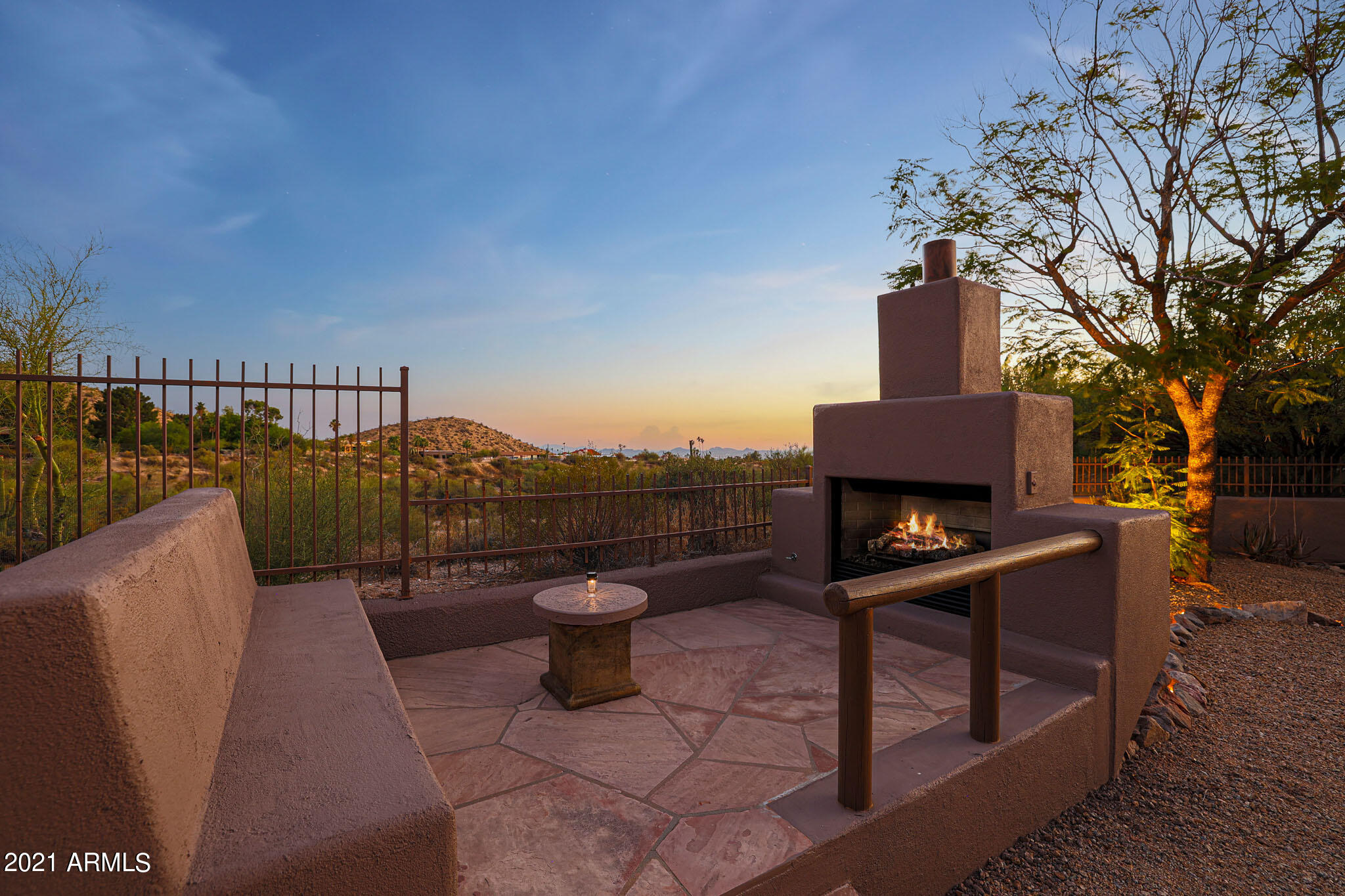 24200 North Alma School Road, Unit 49 Scottsdale, AZ 85255 - Photo 33 of 50 Outdoor Fireplace