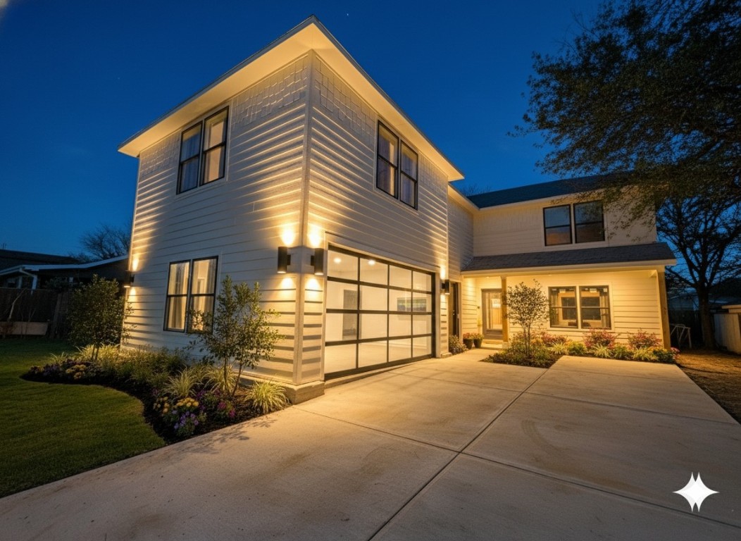 8012 Gault Street Austin, TX 78757 - Photo 1 of 1 View of front facade featuring driveway and a garage