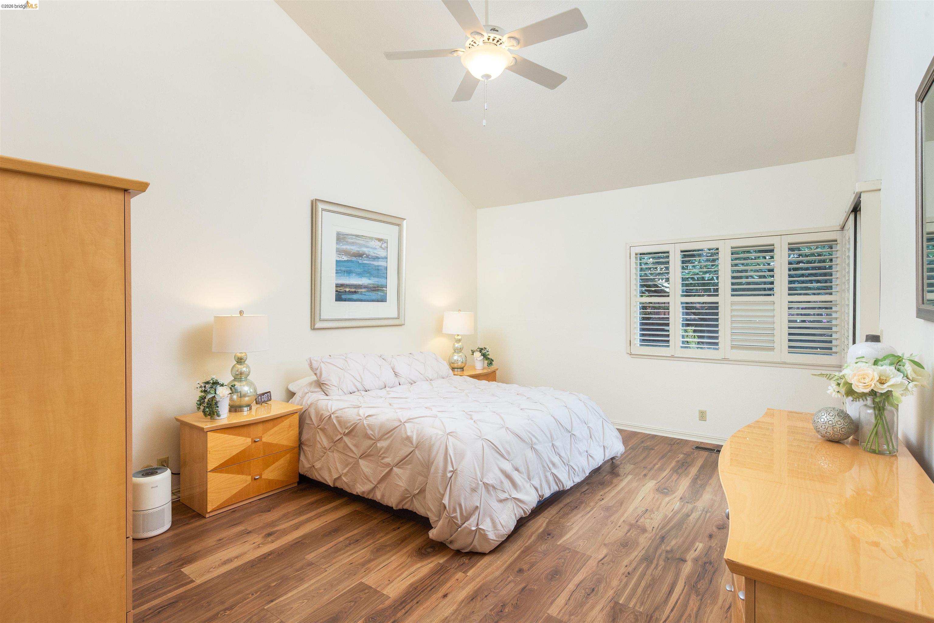 3237 Veracruz Drive San Ramon, CA 94583 - Photo 37 of 59 a bedroom with a bed and wooden floor