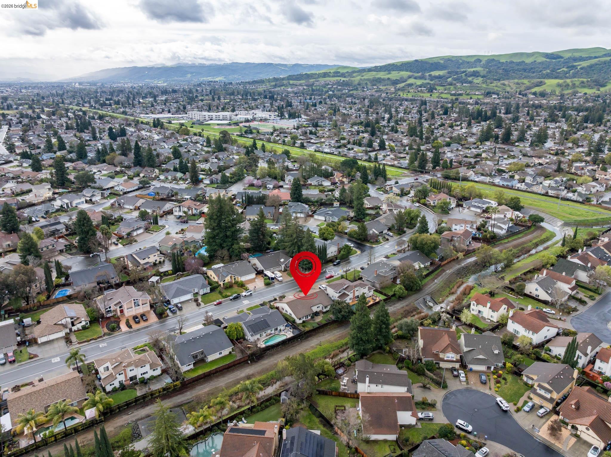 3237 Veracruz Drive San Ramon, CA 94583 - Photo 53 of 59 an aerial view of a city with lots of residential buildings