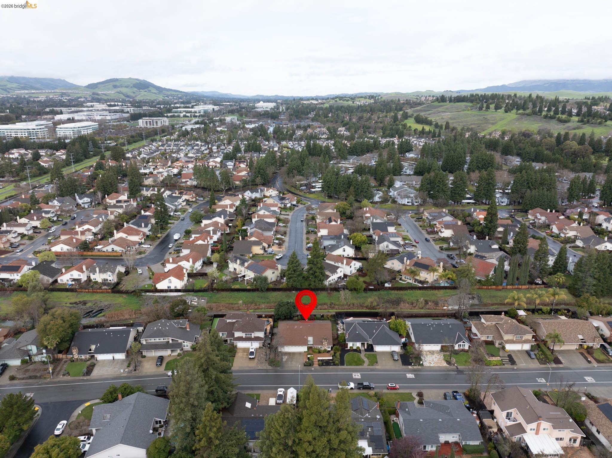 3237 Veracruz Drive San Ramon, CA 94583 - Photo 54 of 59 an aerial view of river residential house and outdoor space