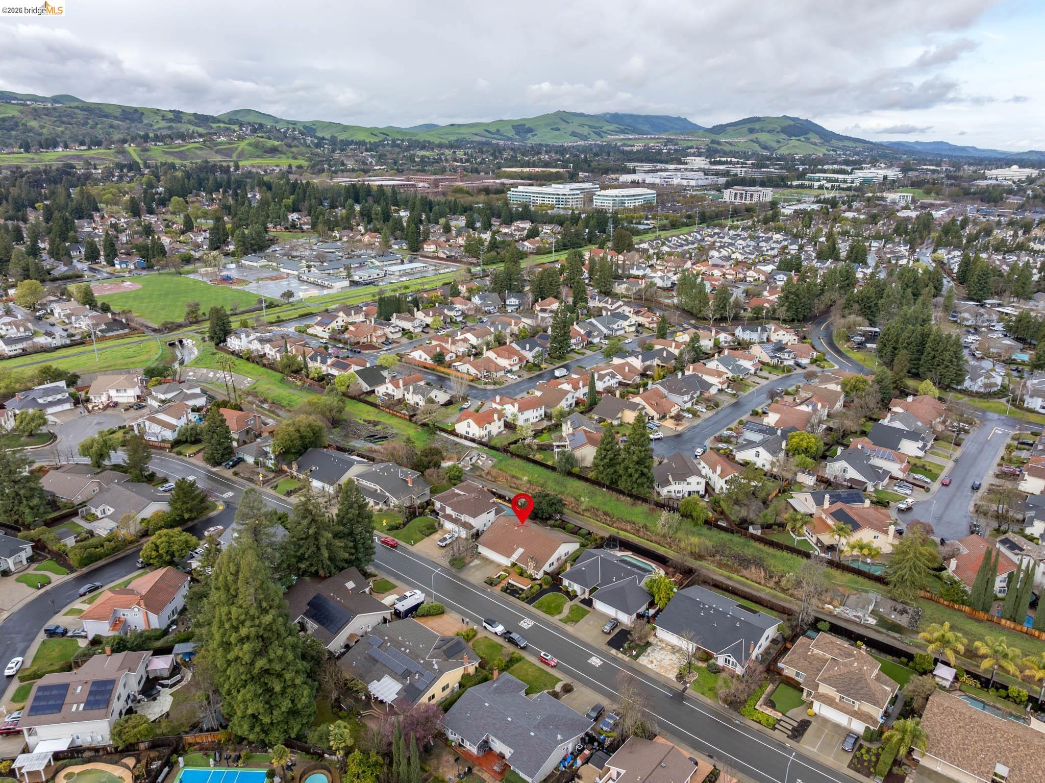 3237 Veracruz Drive San Ramon, CA 94583 - Photo 57 of 59 an aerial view of city and green space