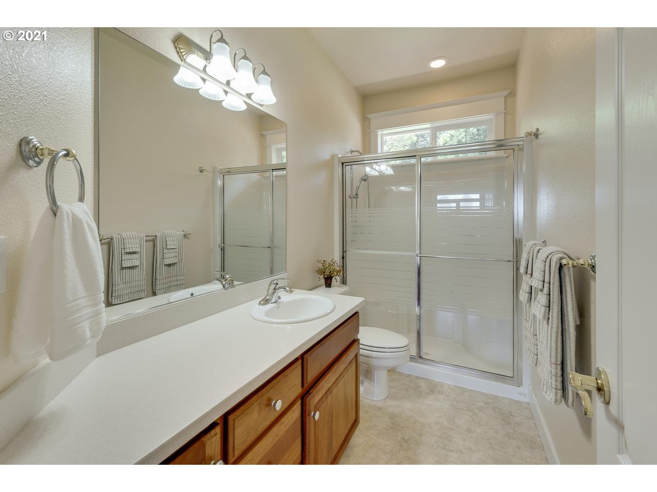 38636 Southeast Hudson Road Sandy, OR 97055 - Photo 17 of 32 a bathroom with a sink double vanity and a mirror