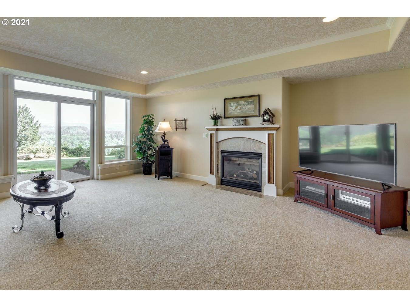 38636 Southeast Hudson Road Sandy, OR 97055 - Photo 18 of 32 a living room with furniture and a fireplace