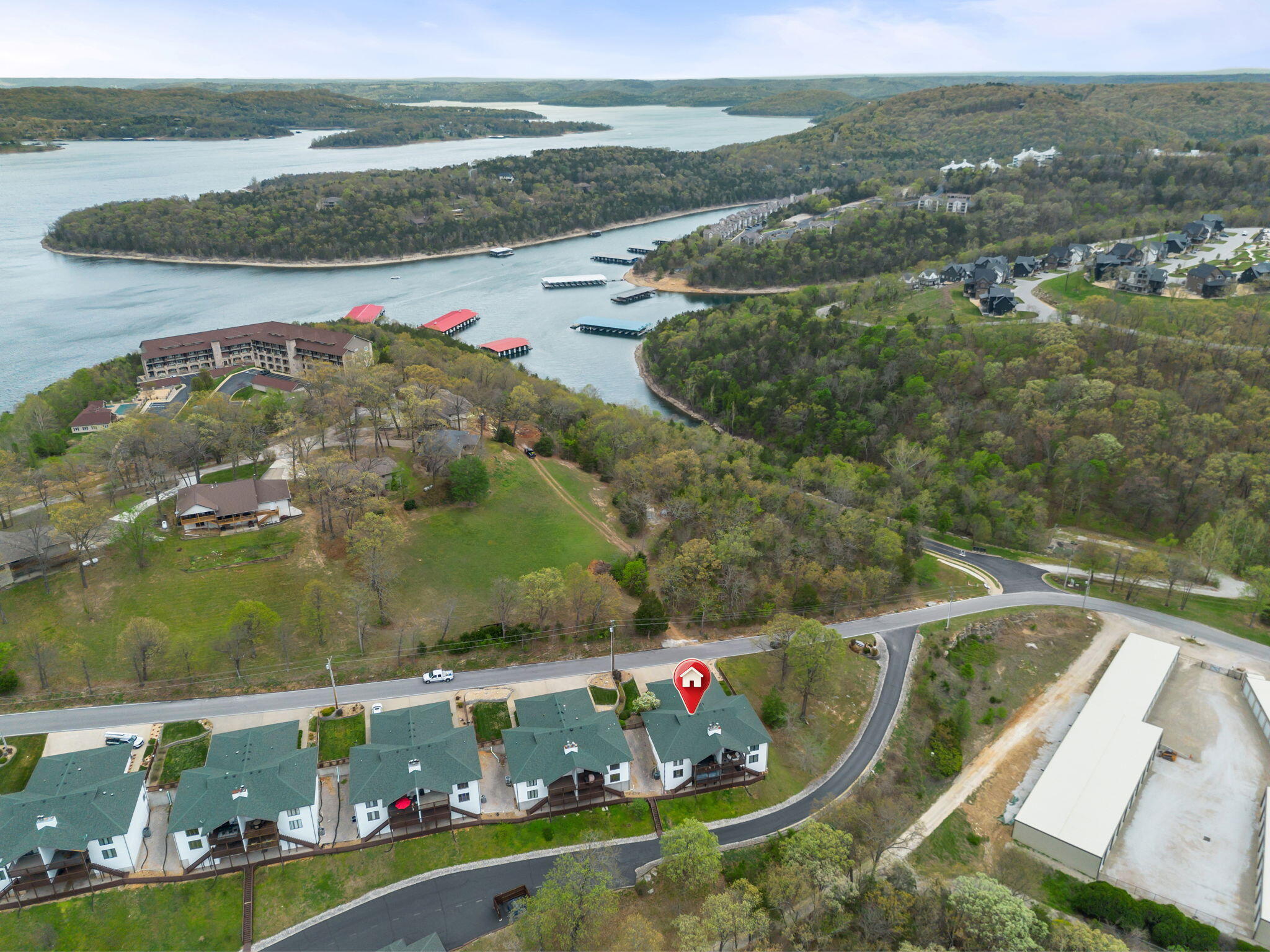 133 Point Seven Road, Unit 15 Kimberling City, MO 65686 - Photo 4 of 56 133-Point-Seven-Rd-15-Drone-Nature-Lake-