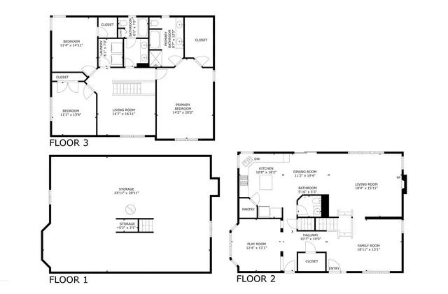 a picture of a floor plan