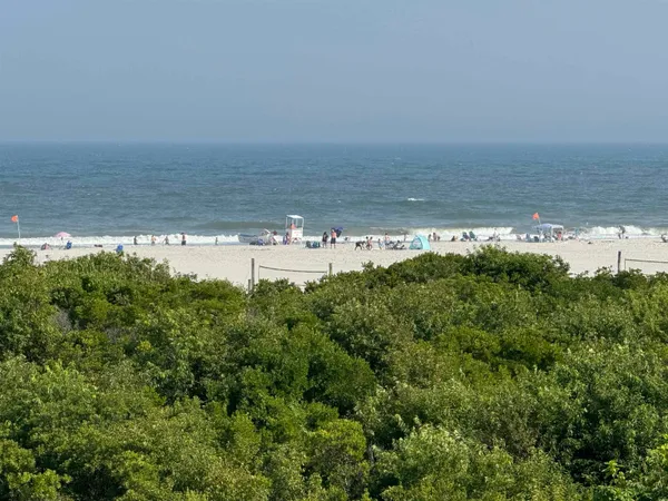 a view of beach and ocean