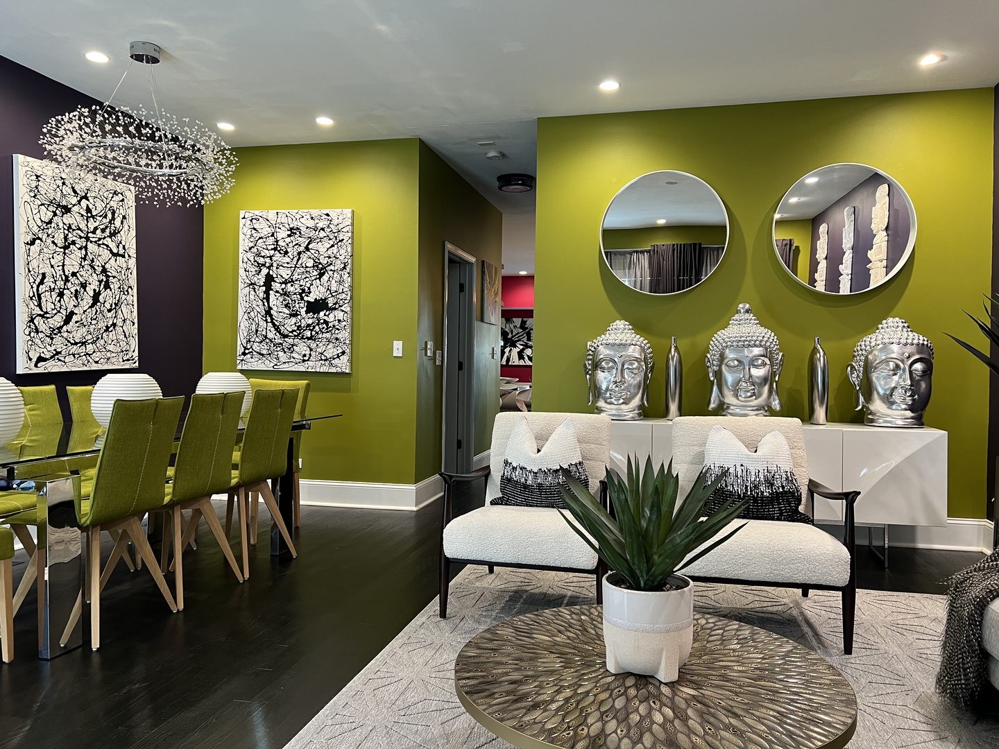 7019 South Union Avenue Chicago, IL 60621 - Photo 4 of 10 a dining room with furniture and a mirror