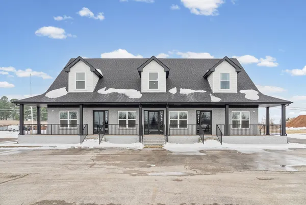 a front view of a house