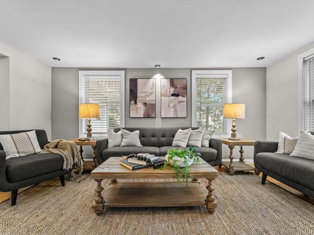 39 Evergreen Road Natick, MA 01760 - Photo 3 of 36 a living room with furniture and a large window