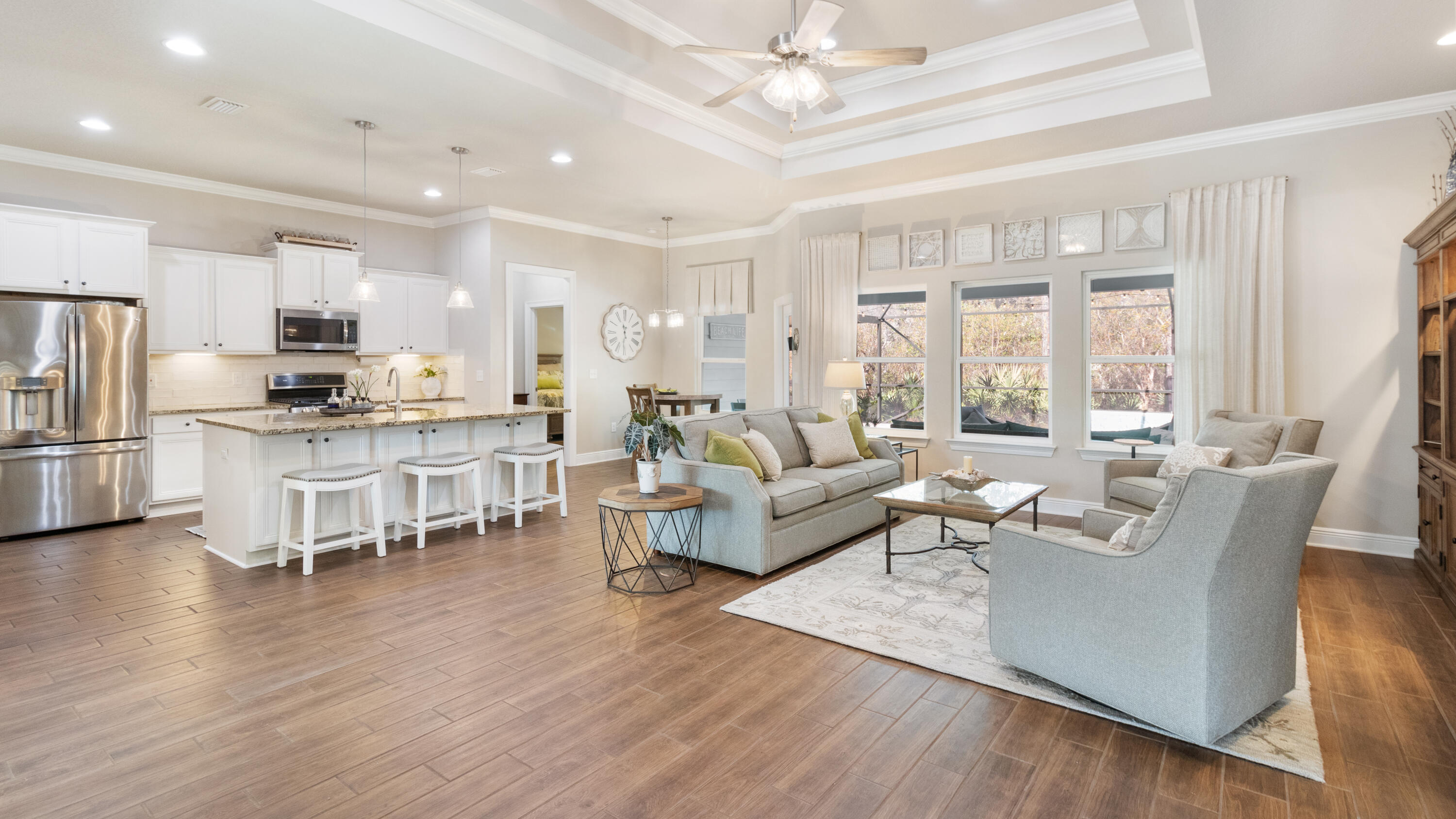 46 Bayou Manor Road Santa Rosa Beach, FL 32459 - Photo 2 of 46 Open Kitchen and Living Area