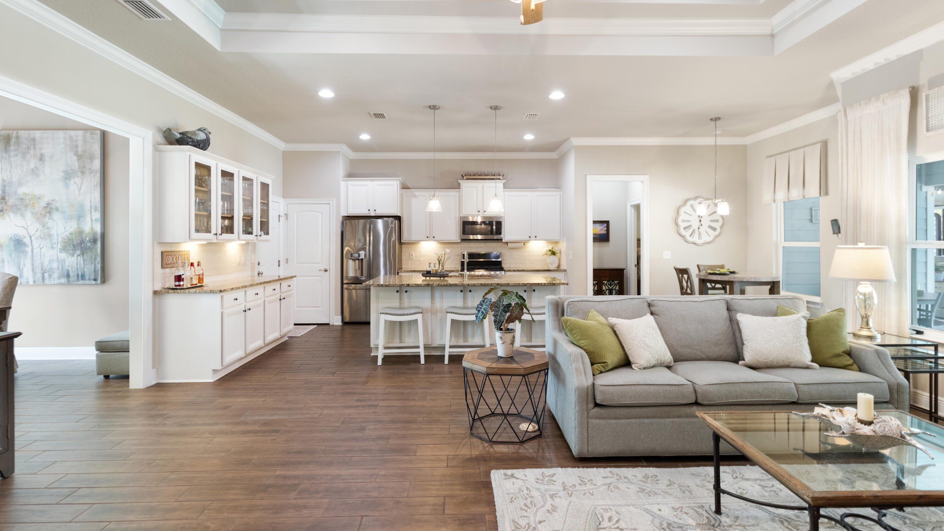 46 Bayou Manor Road Santa Rosa Beach, FL 32459 - Photo 21 of 46 Open Kitchen and Living Space
