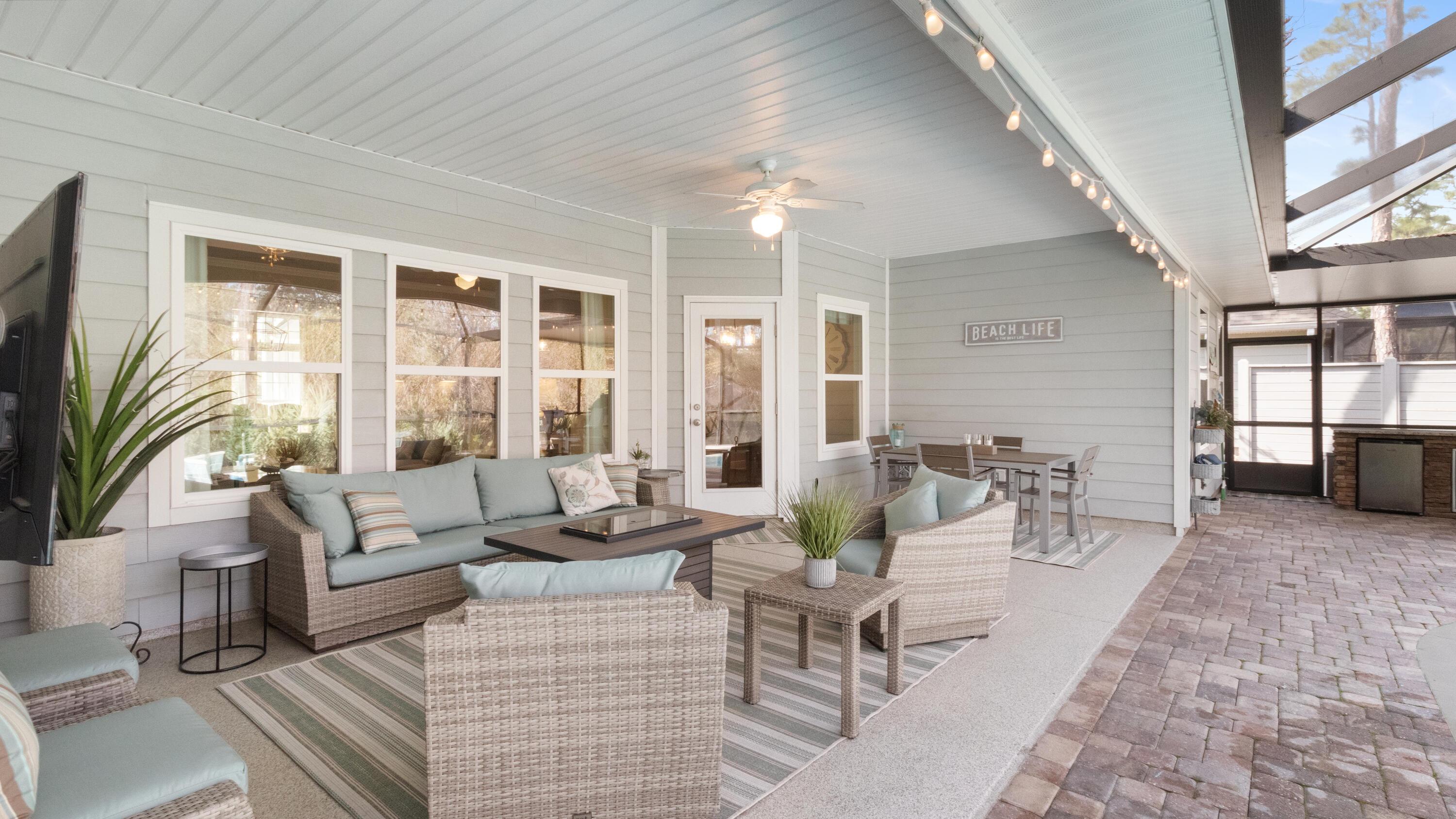 46 Bayou Manor Road Santa Rosa Beach, FL 32459 - Photo 34 of 46 Covered & Screened Back Porch