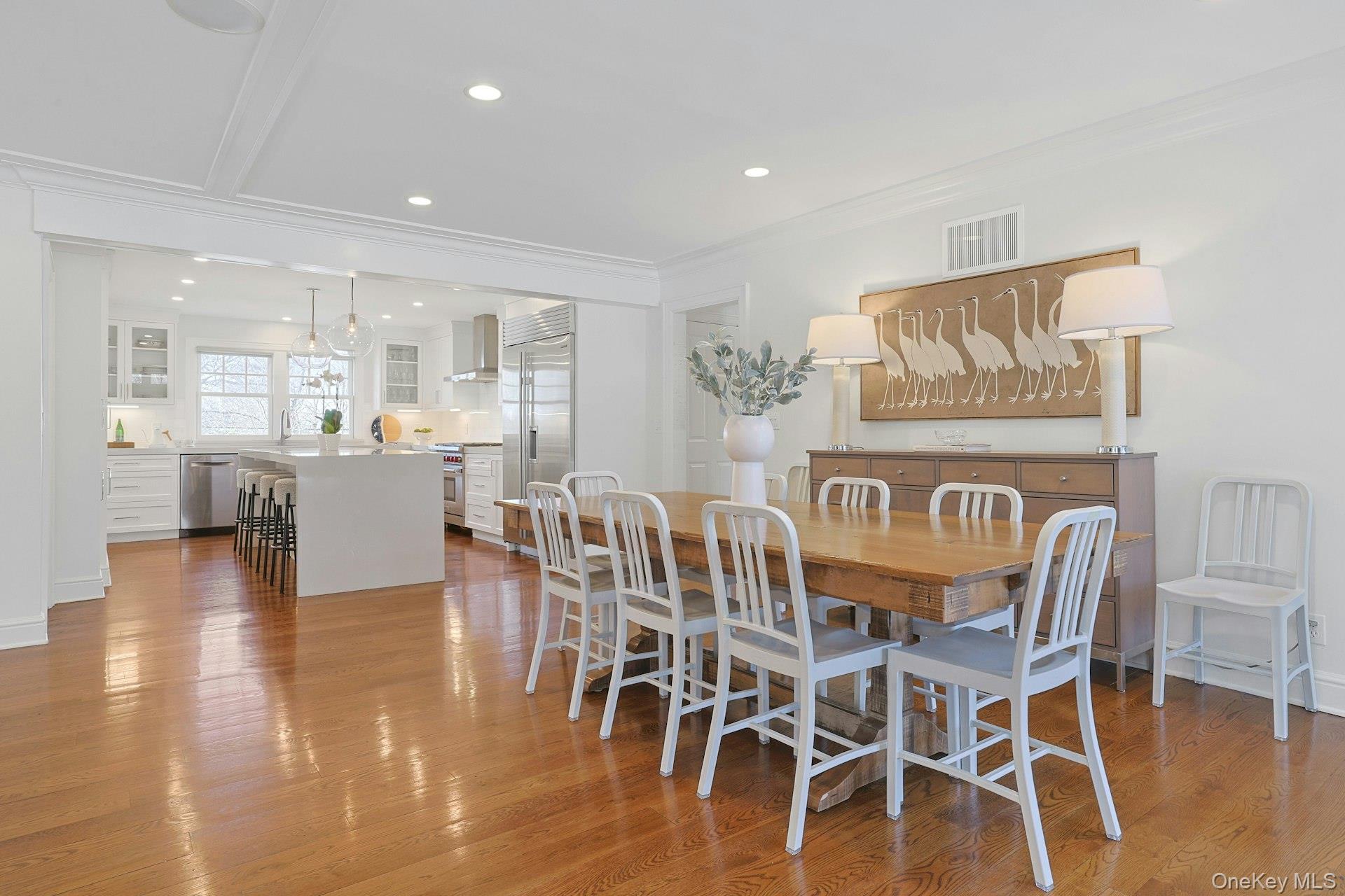 369 Evandale Road Scarsdale, NY 10583 - Photo 16 of 49 Different angle of the dining area, filled with natural light and perfectly positioned just off the kitchen for easy everyday living.