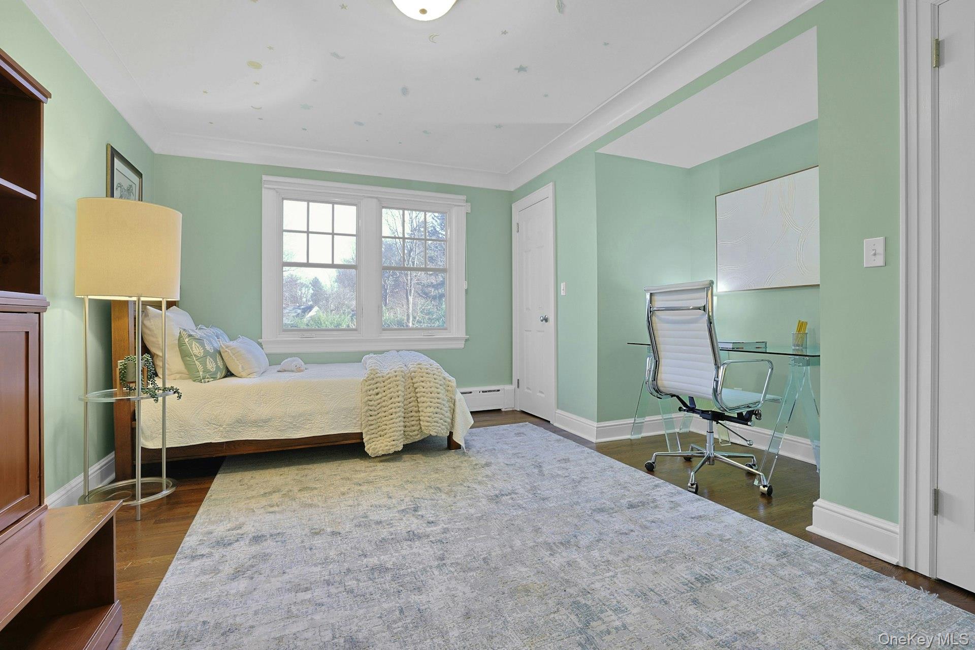 369 Evandale Road Scarsdale, NY 10583 - Photo 27 of 49 One of four other large sun-filled bedrooms, with a dedicated work space.