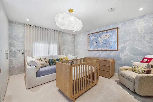 a view of a livingroom with furniture