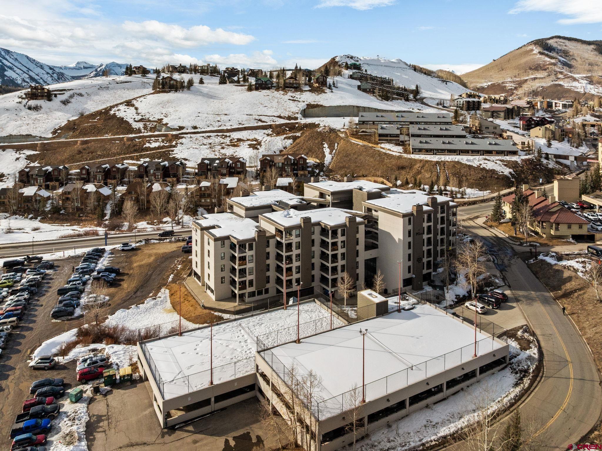 11 Snowmass Road, Unit 638 Crested Butte, CO 81225 - Photo 13 of 41 an aerial view of a house with a mountain