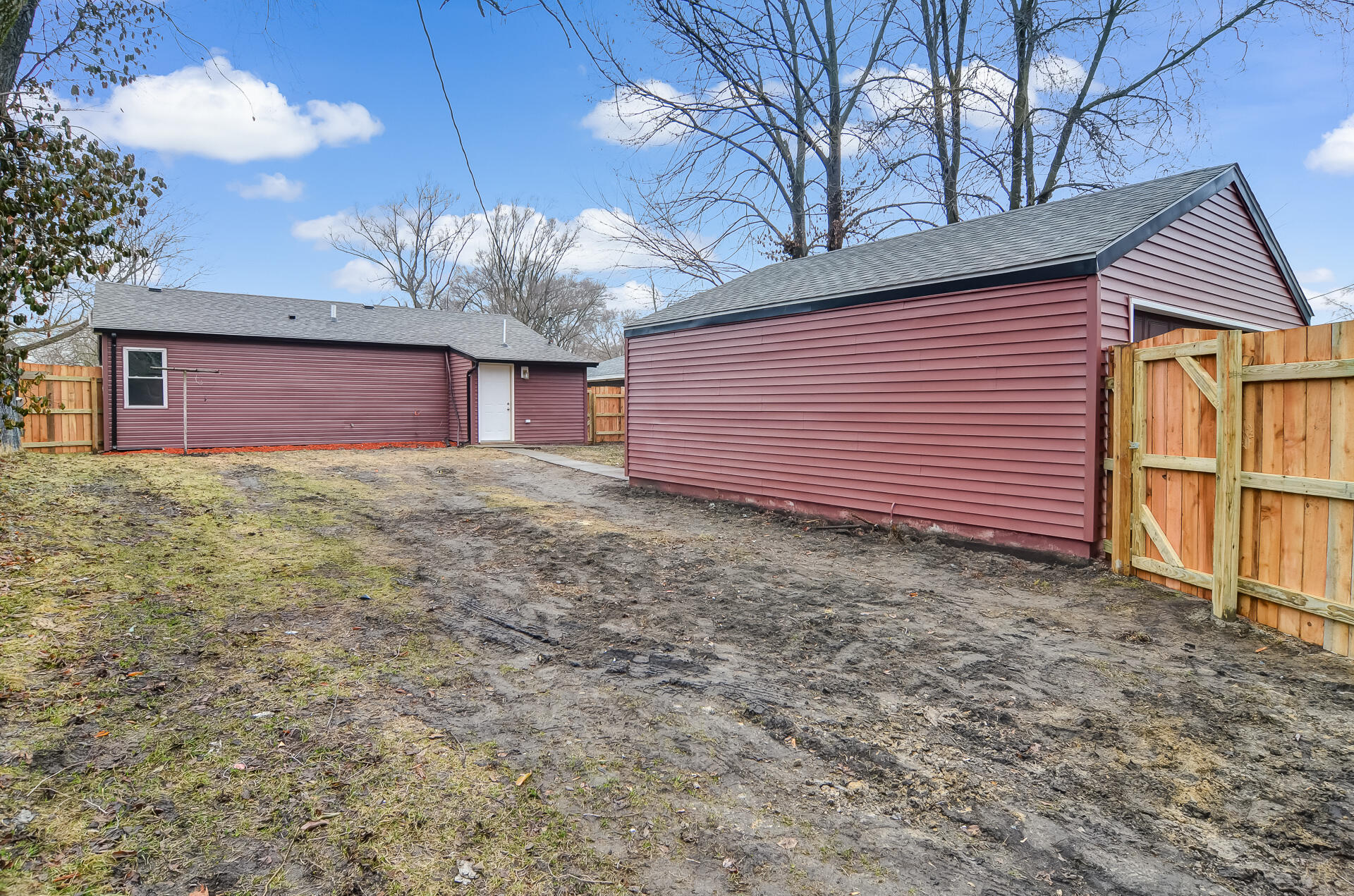 4381 Lincoln Street Gary, IN 46408 - Photo 10 of 24 a view of a backyard