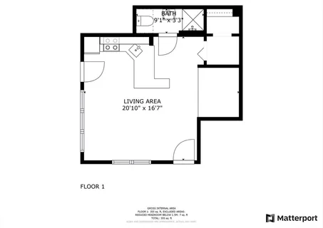 $360,811 | 411 Norfolk Street, Unit 1F, Somerville, MA 02143