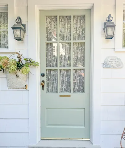 a view of front door