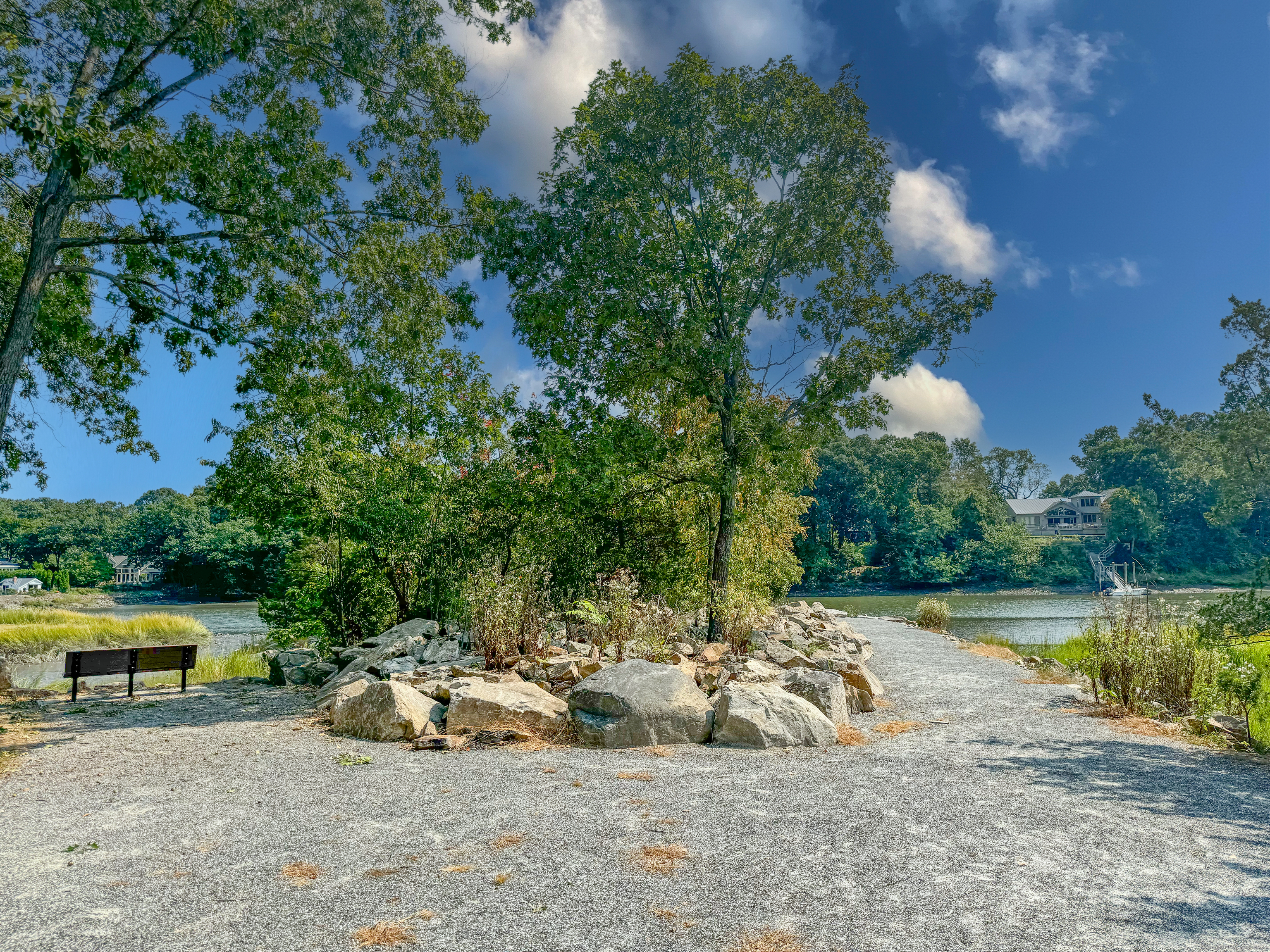 414 Riverside Avenue Westport, CT 06880 - Photo 37 of 40 a view of a lake with a sitting area and a lake view
