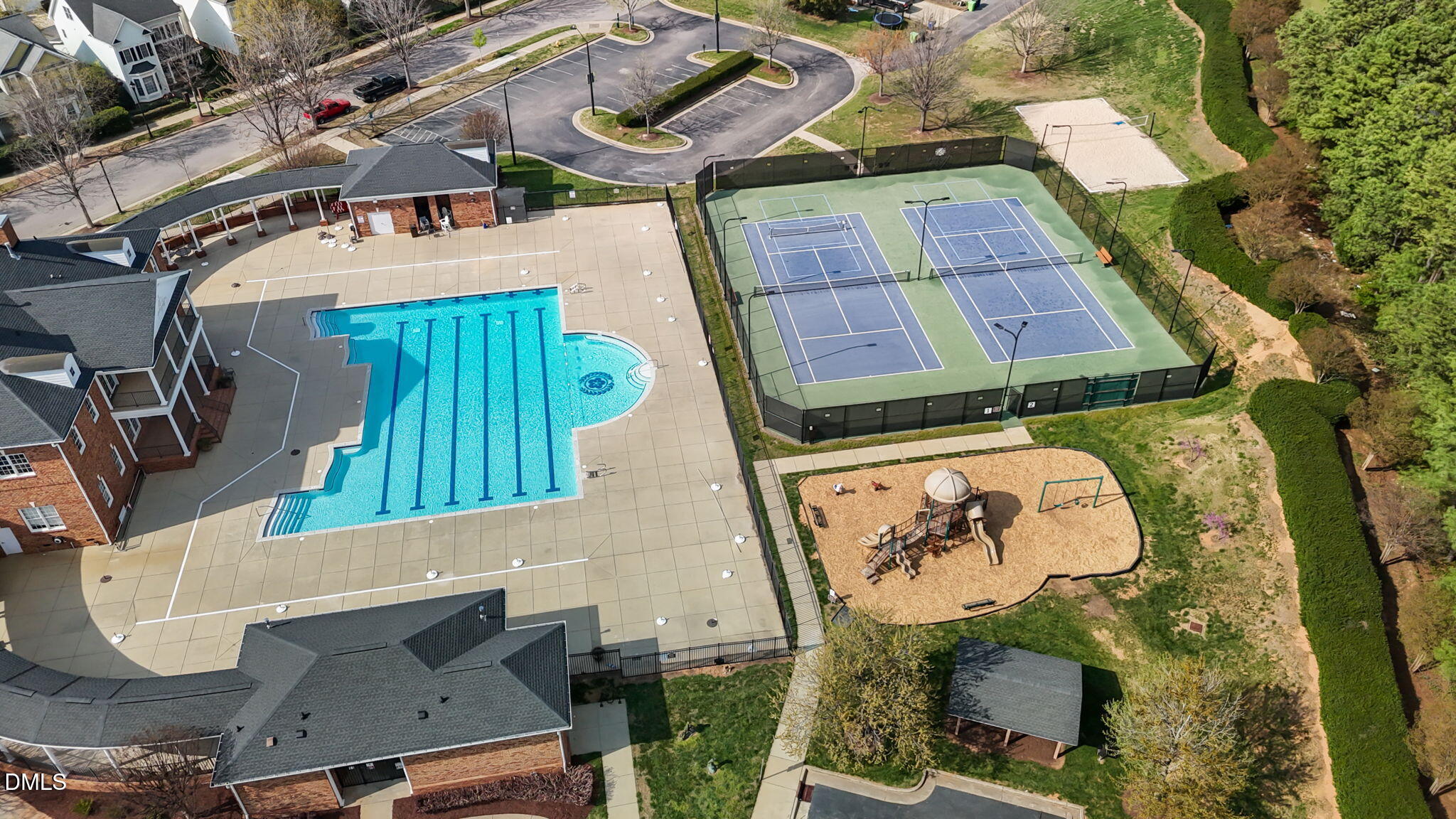 401 Stone Flower Lane Raleigh, NC 27603 - Photo 26 of 28 an aerial view of a residential apartment building with a yard