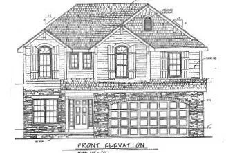 a front view of a building