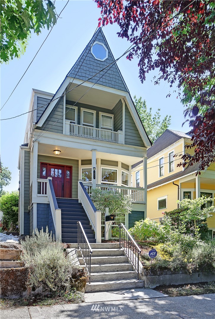 a front view of a house