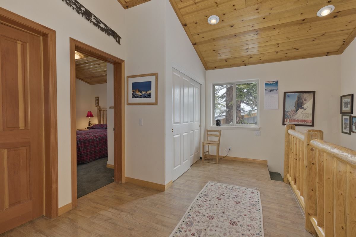 376 Davison Road Mammoth Lakes, CA 93546 - Photo 20 of 28 a view of hallway with livingroom and stairs