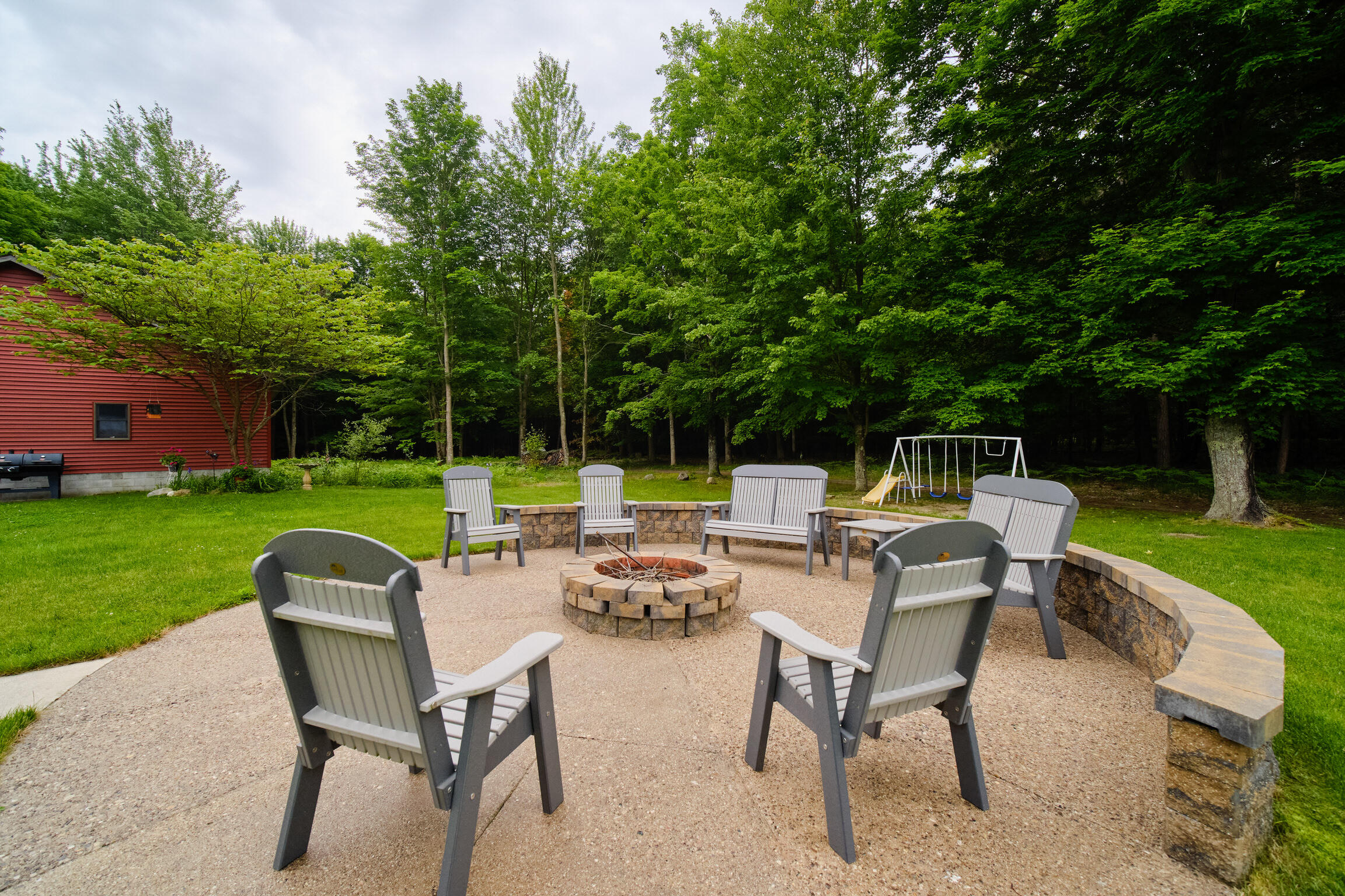 7529 North Quarterline Road Free Soil, MI 49411 - Photo 50 of 69 Fire Pit