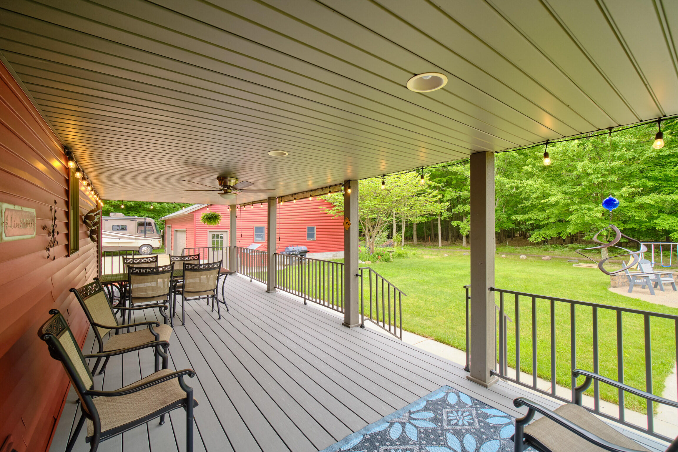 7529 North Quarterline Road Free Soil, MI 49411 - Photo 7 of 69 Back Deck