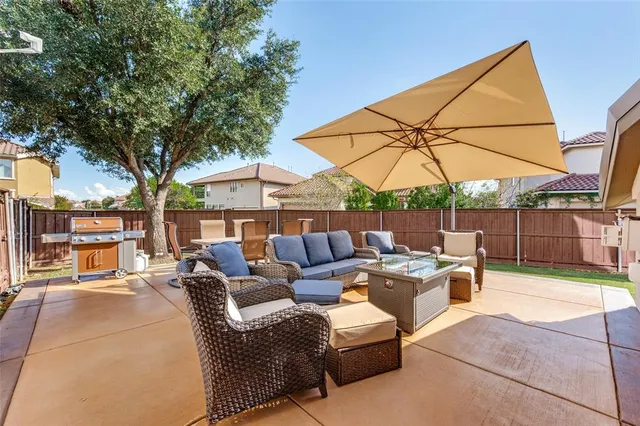 a patio view with patio