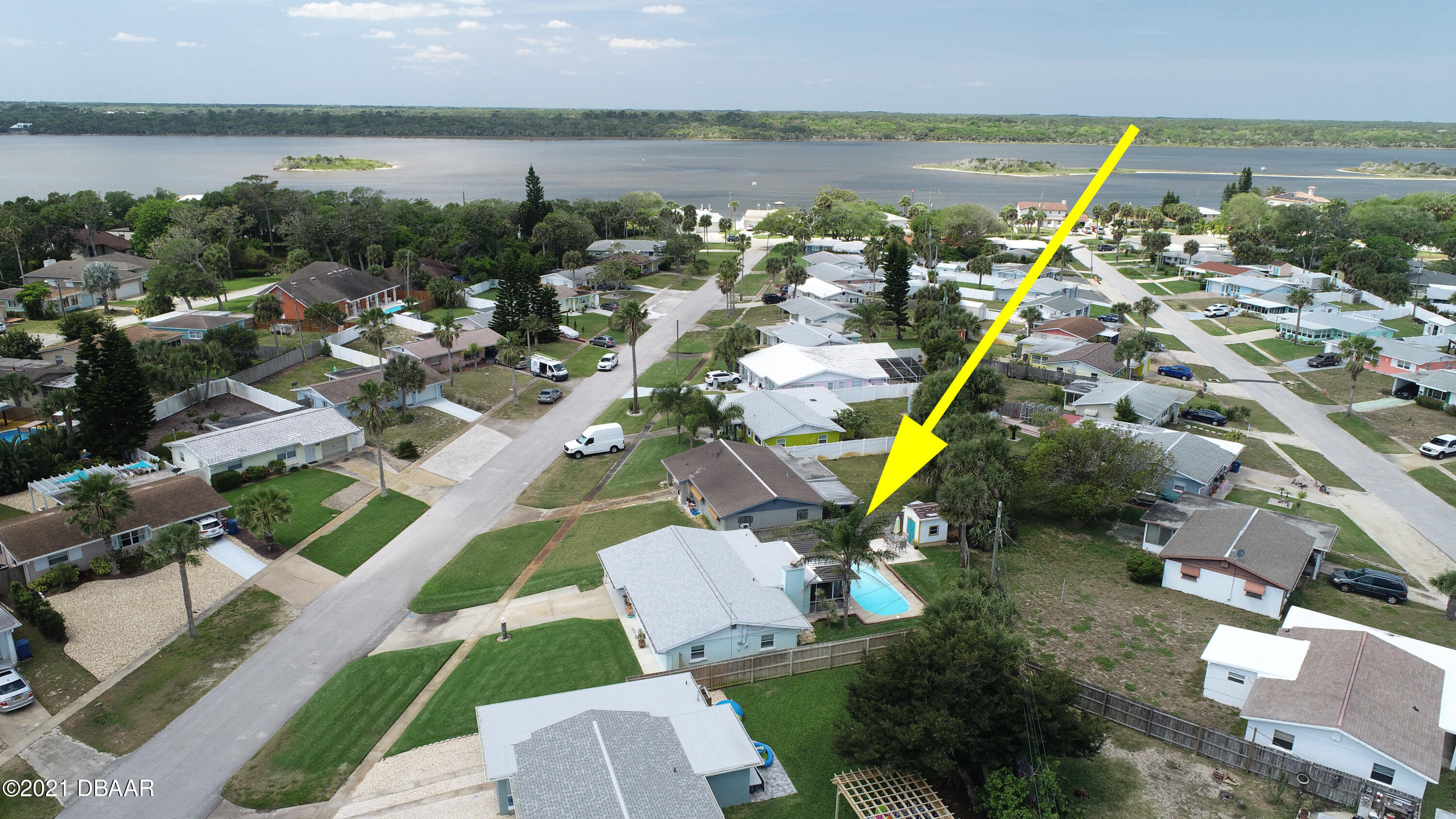 53 Seacrest Drive Ormond Beach, FL 32176 - Photo 32 of 34 an aerial view of tennis court