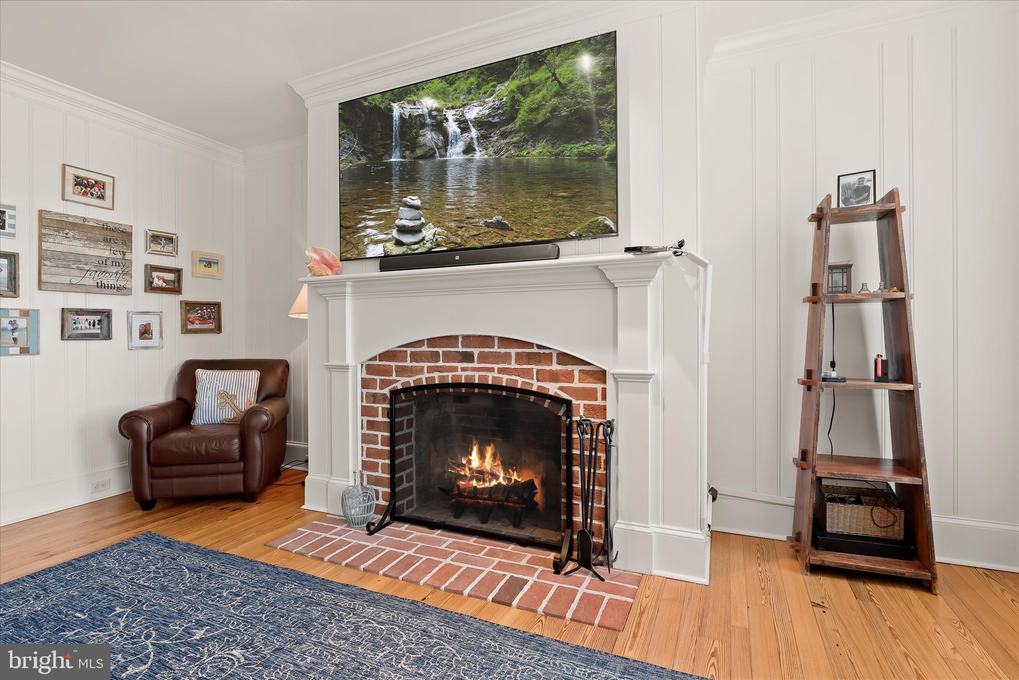 122 Queen Anne Road Stevensville, MD 21666 - Photo 29 of 100 Brick Fireplace & Wood Mantle