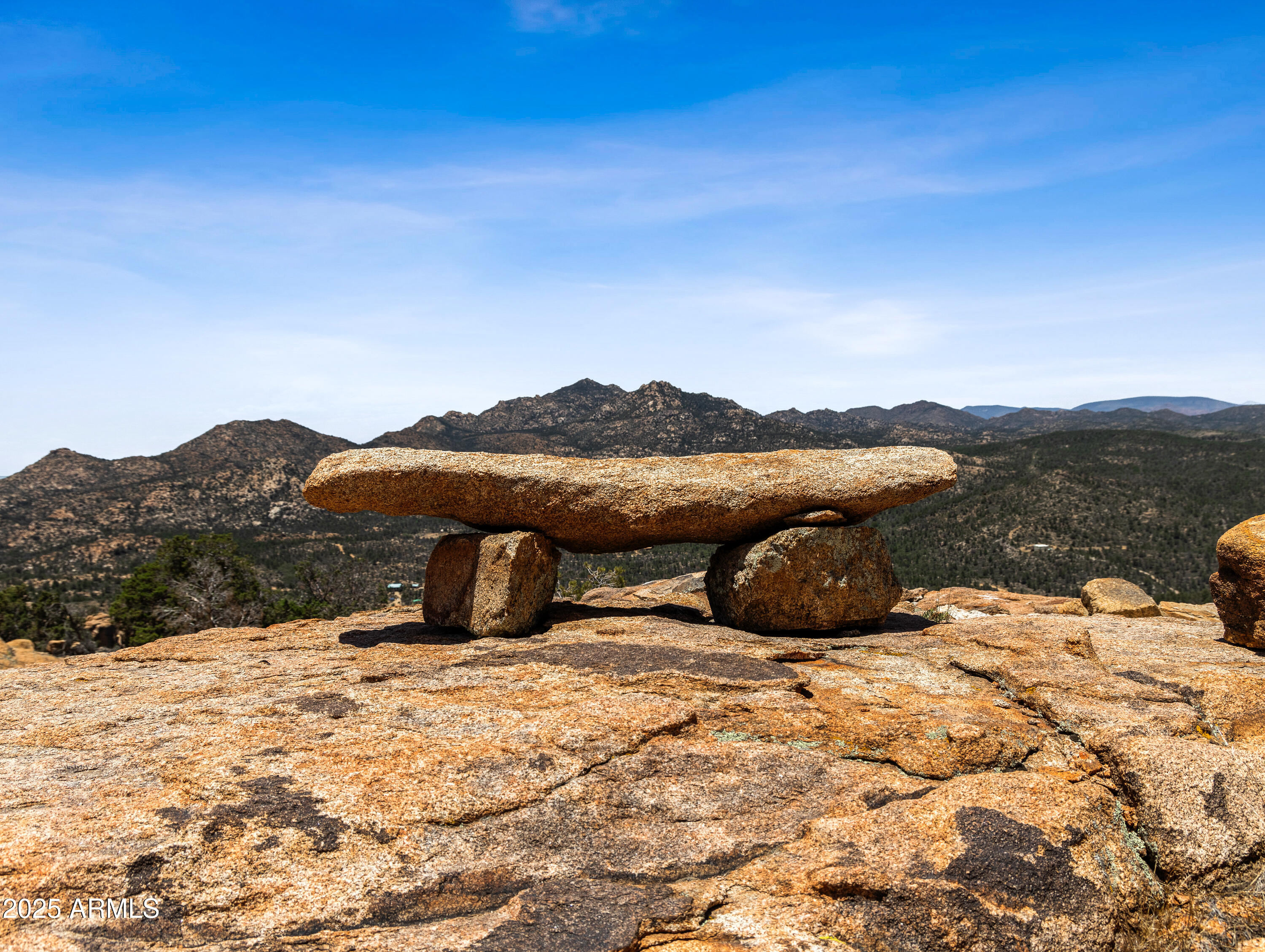 a view of a large mountain with a outdoor space