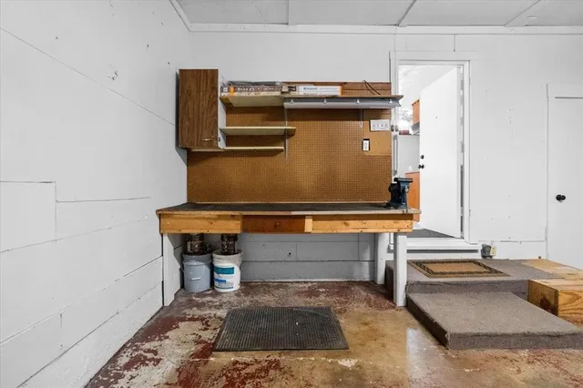 a room with a table and a table