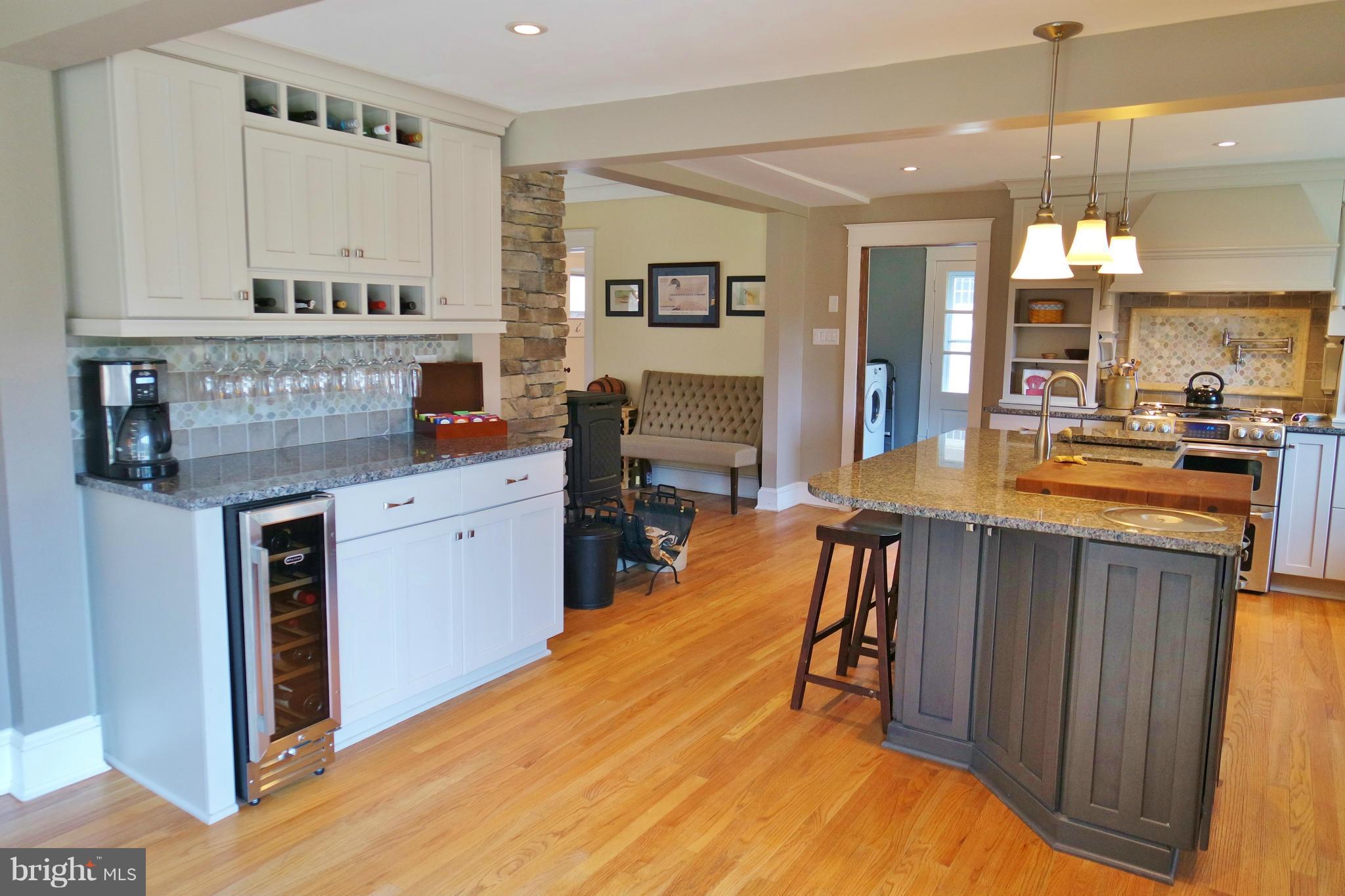 3100 Morning Star Road Mount Jackson, VA 22842 - Photo 10 of 30 Coffee Bar w/ Built in Wine Cooler, Cabinet Space!